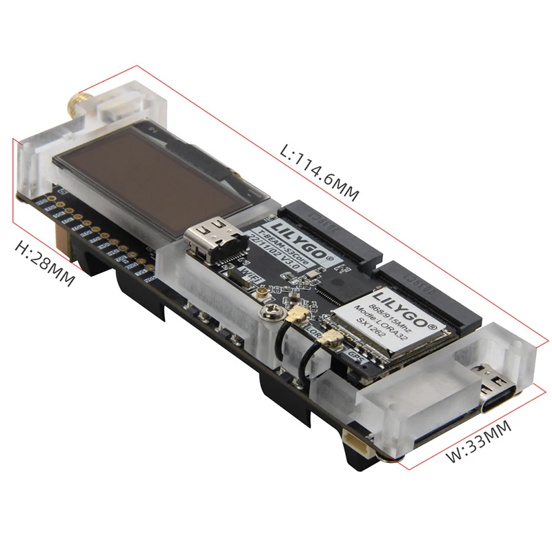 2. T-Beam ESP32-S3: Placa de Desenvolvimento LILYGO com Módulo Sem Fio Wi-Fi e Bluetooth + LoRa + GPS + OLED + IMM + PMU