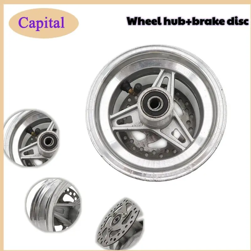 

6 Inch Aluminum Wheel Disc brake Hub 10x6.00-6 Tire Front Wheel Hub for Citycoco Electric Scooter