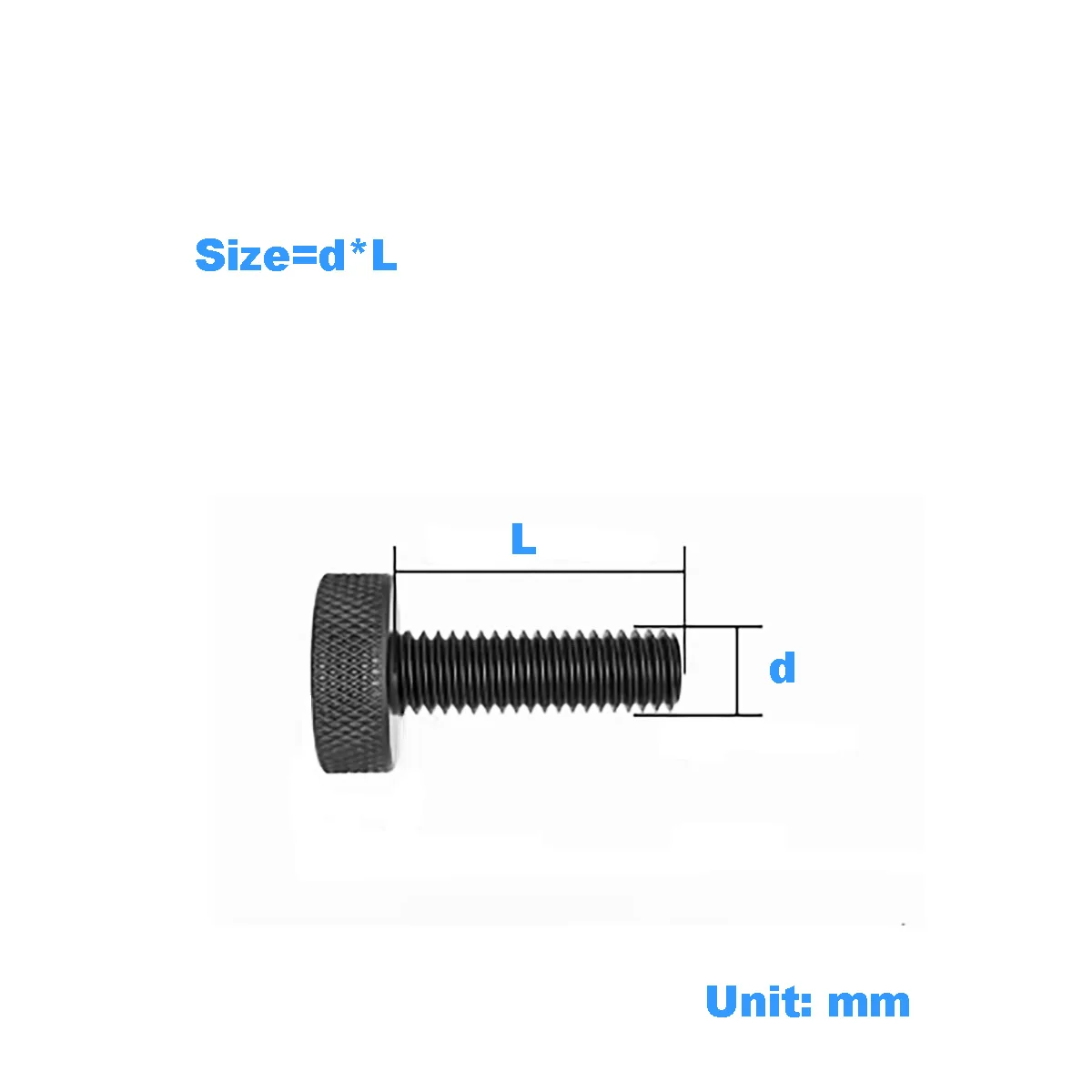 

Iron Black Knurled Hand Twisted Screw / Hand Twisted Adjustment Bolt/Mesh Large Head Advertising Flat Head Screw M3-M8