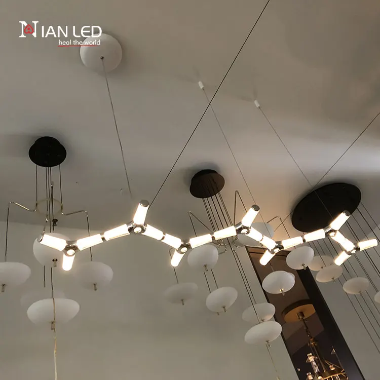 Modern LED Pendant Lamp with Remote Control Minimalist Design for Hotel and Home Living Room Bedroom Hanging Chandelier