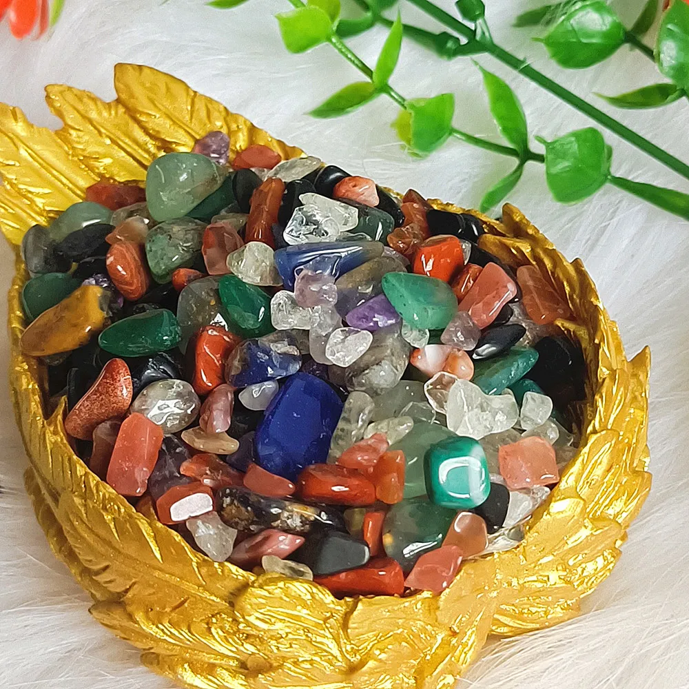 Natural Stones Gravel Crystals Chip Quartz Ore Minerals Reiki Healing Tumbled Agates Specimen Gemstones Home Aquarium Decoration
