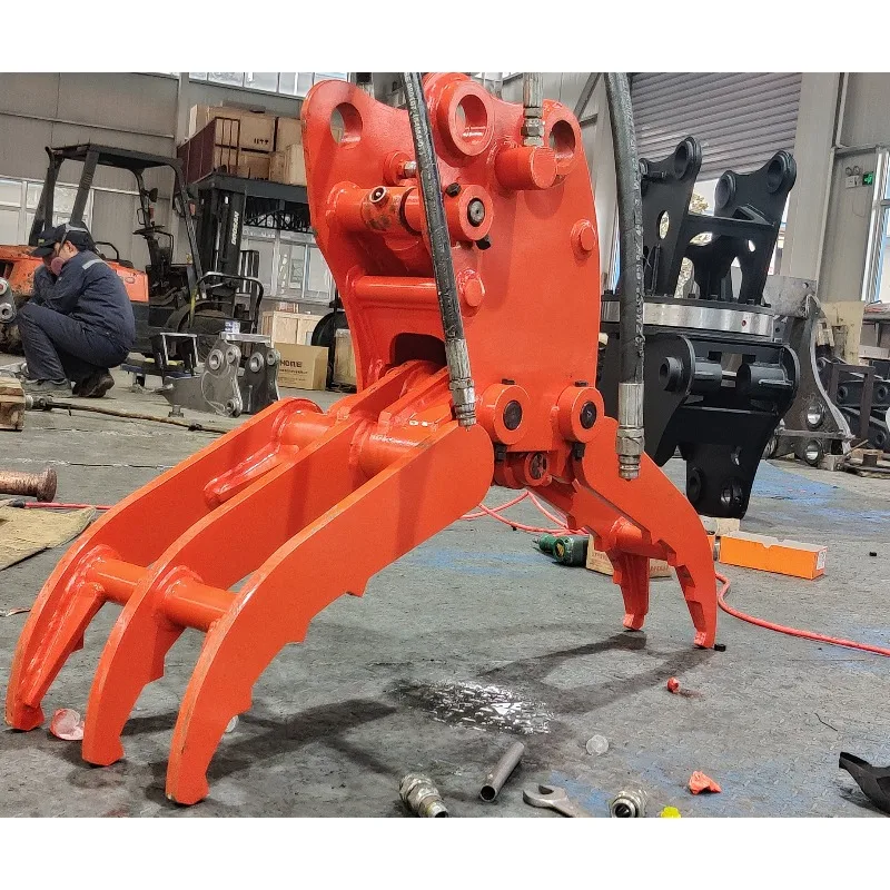 

Kubota 3.5 T Excavator Hydraulic Mini Log Rock Metal Grab Japanese Heavy Machinery Grapple Attachments Grasper for Sale