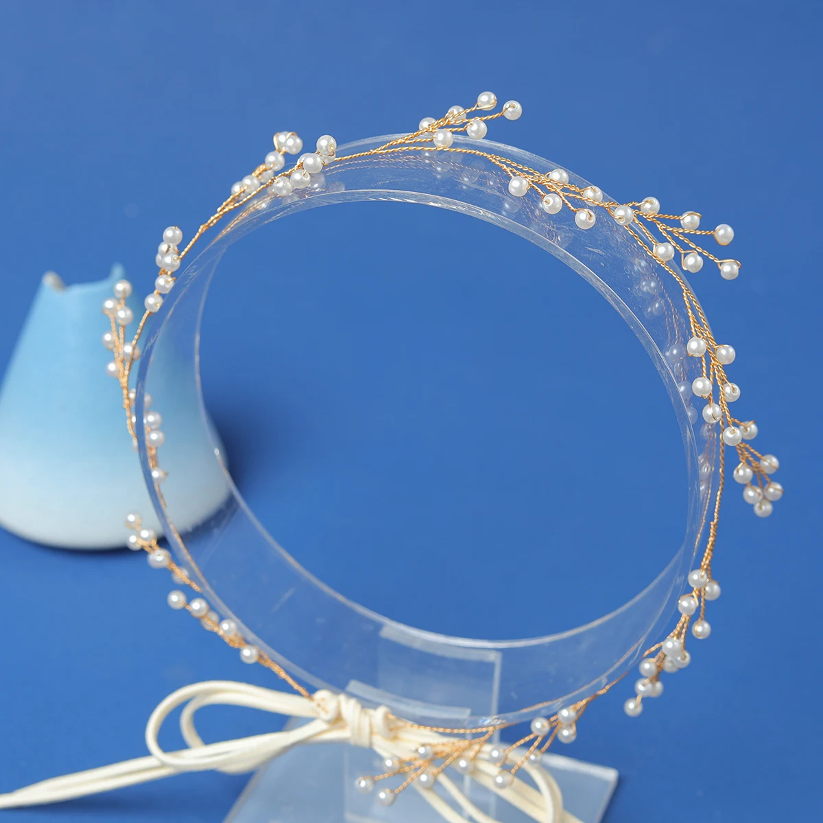 

Повязка на голову женская с жемчугом, обруч ручной работы, цвет розового, золотого, серебряного цветов, свадебный аксессуар для волос, Ювелирное Украшение