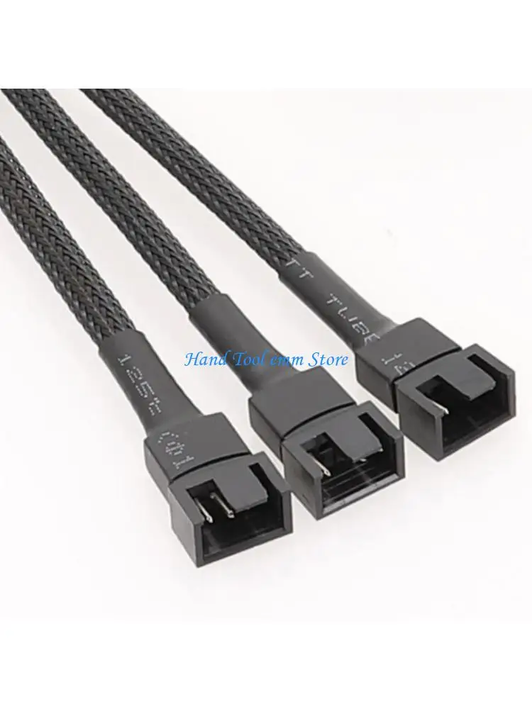 

H37F 2Pieces 3/2/1 Way 4Pin PWM Fan Splitter Converters Cable for Quiet Operation