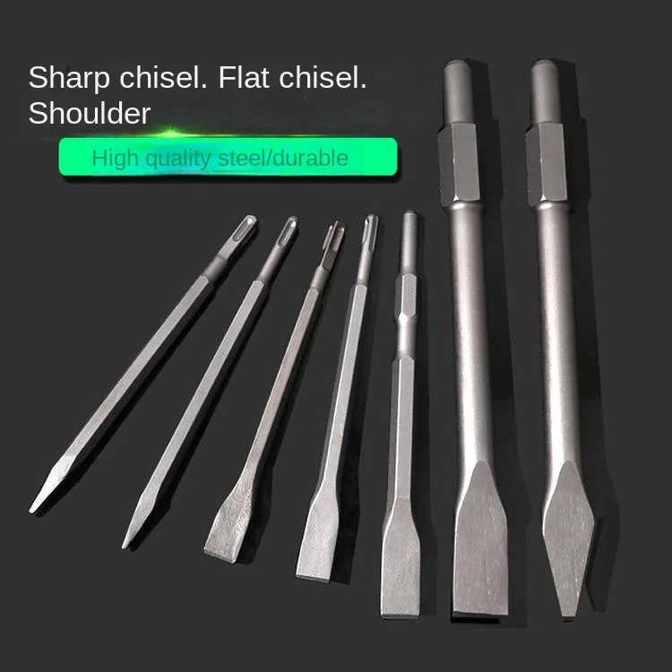 

LINBON 1 шт., электрический молоток с хвостовиком, сверло с наконечником/палом/плоским долото, набор инструментов для каменной кладки для деревообработки, бетонной стены, камня