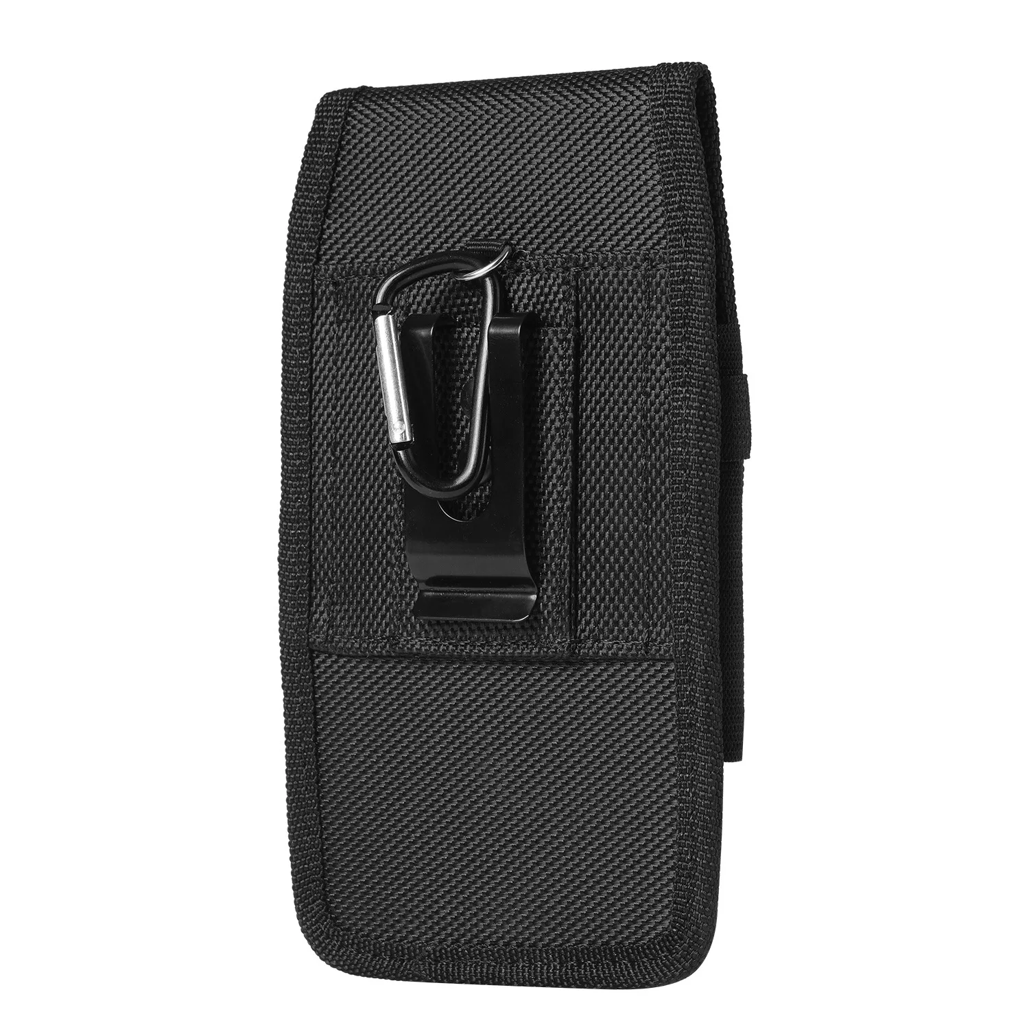 Coldre vertical de nylon para cinto de celular, bolsa com fivela, carteira, suporte para cartão, capa para telefone de 3,5 polegadas-7,5 polegadas,