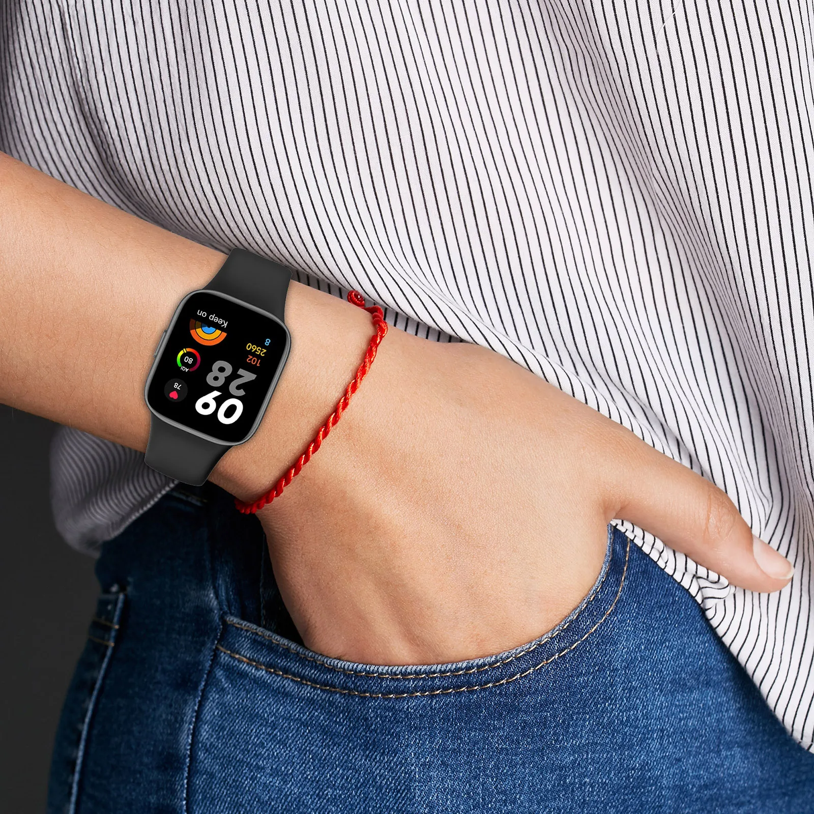 Sport-Silikonarmband für Xiaomi Redmi Watch 3 Zubehör Komfortables Ersatzarmband Correas für Redmi Watch 3 Band – Detail 13