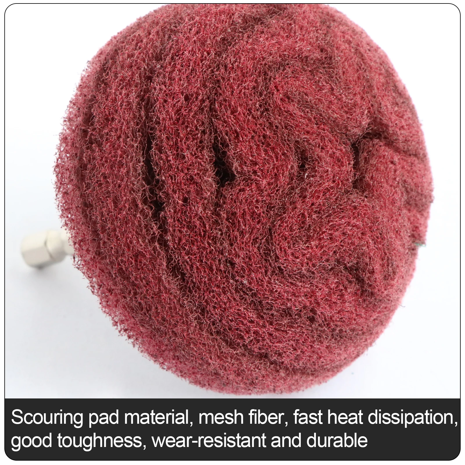 Mola abrasiva con lamella a codolo esagonale da 1/4 \