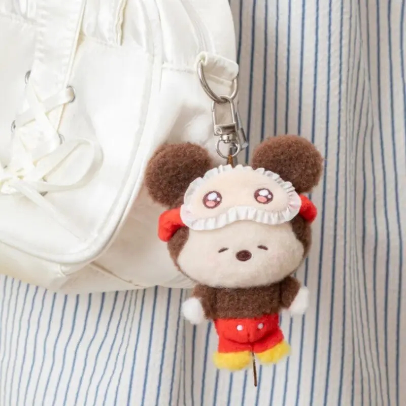 Genuine Disney Pooh Bea Blind Box Anime Plush Doll Mickey Mouse Squinting Pajamas Blind Box Toys Pendant Toy Kid Birthday Gifts view 4