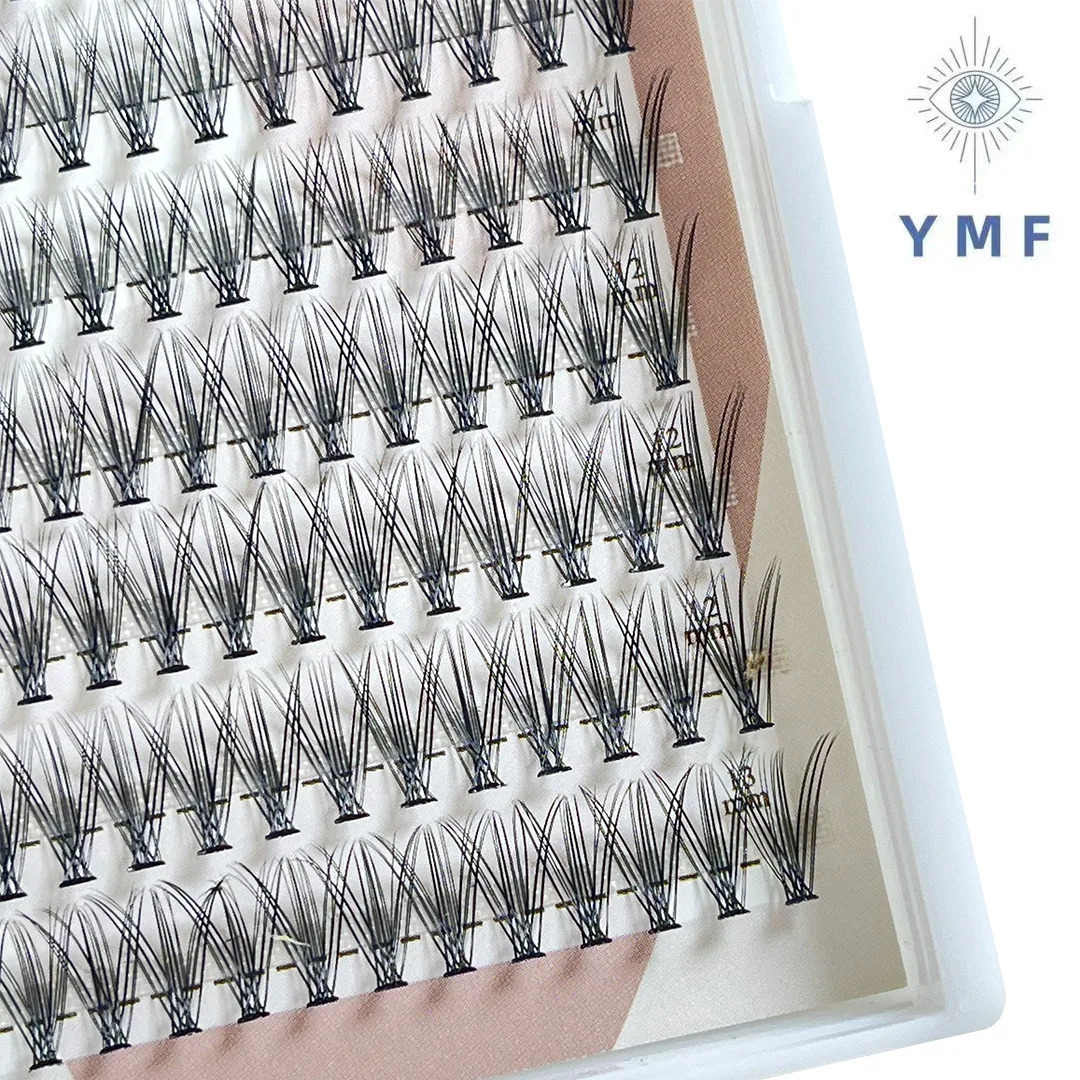 YMF 6D Eyeslashes Extension Personal Fake EyeLash Professional Makeup Individual Cluster EyeLashes Grafting False Eyelashes