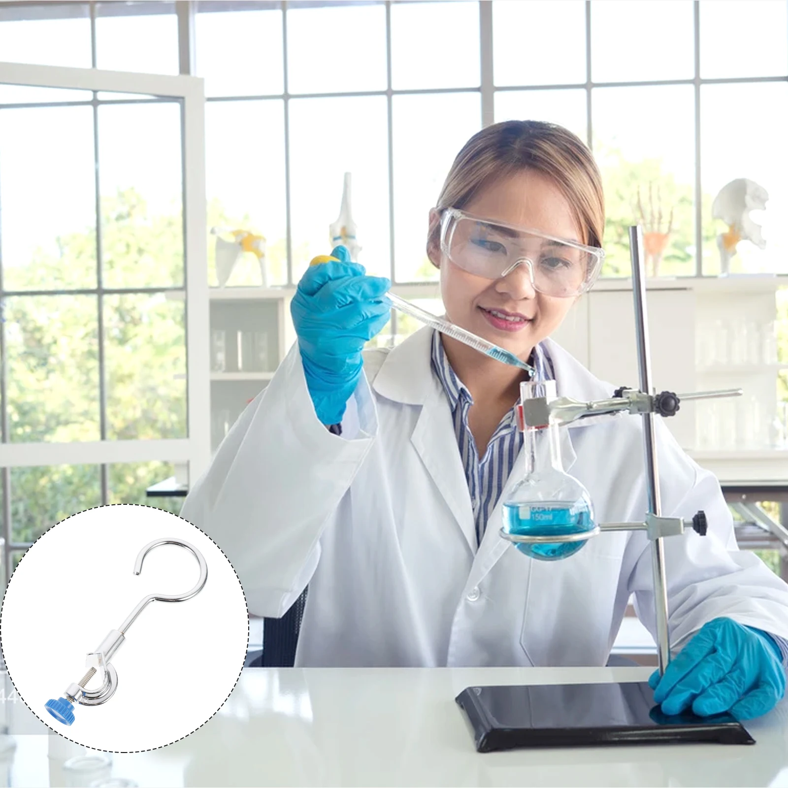 

Laboratory Support Rings Separation Funnel Holder Equipment Fixture Stand Beakers Flask