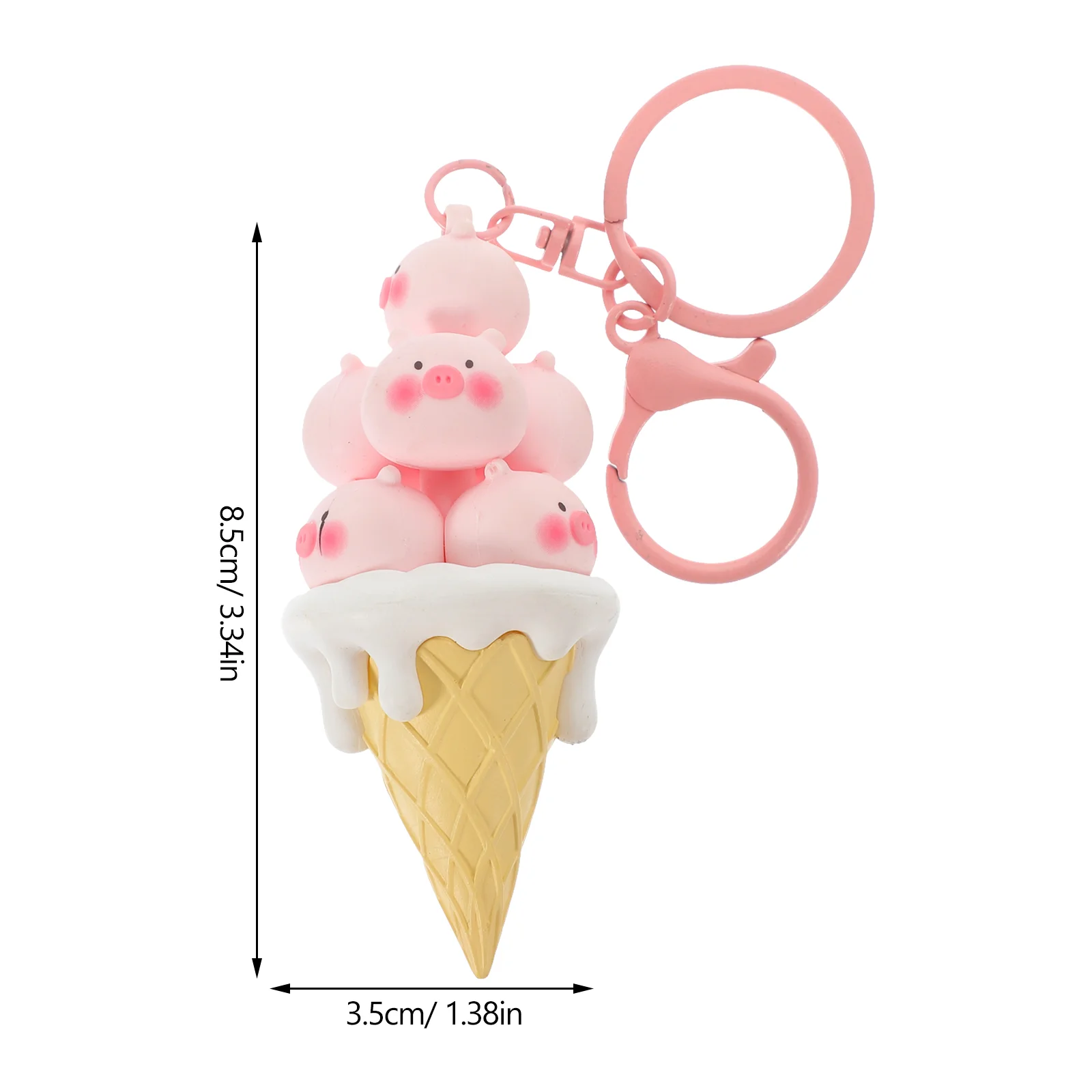 Gelato portachiavi decorazione coppie regali per lui e per lei Pvc Animal Fob Boyfriend