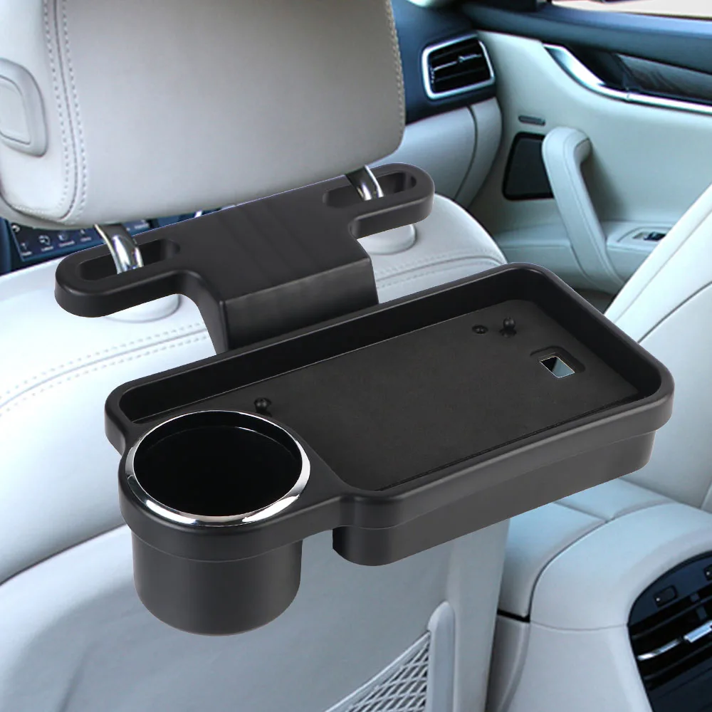 

Drink Food Cup Tray Car Back Seat Travel Table Car Headrest Drink Holder Folding Holder Universal Desk Stand Mount