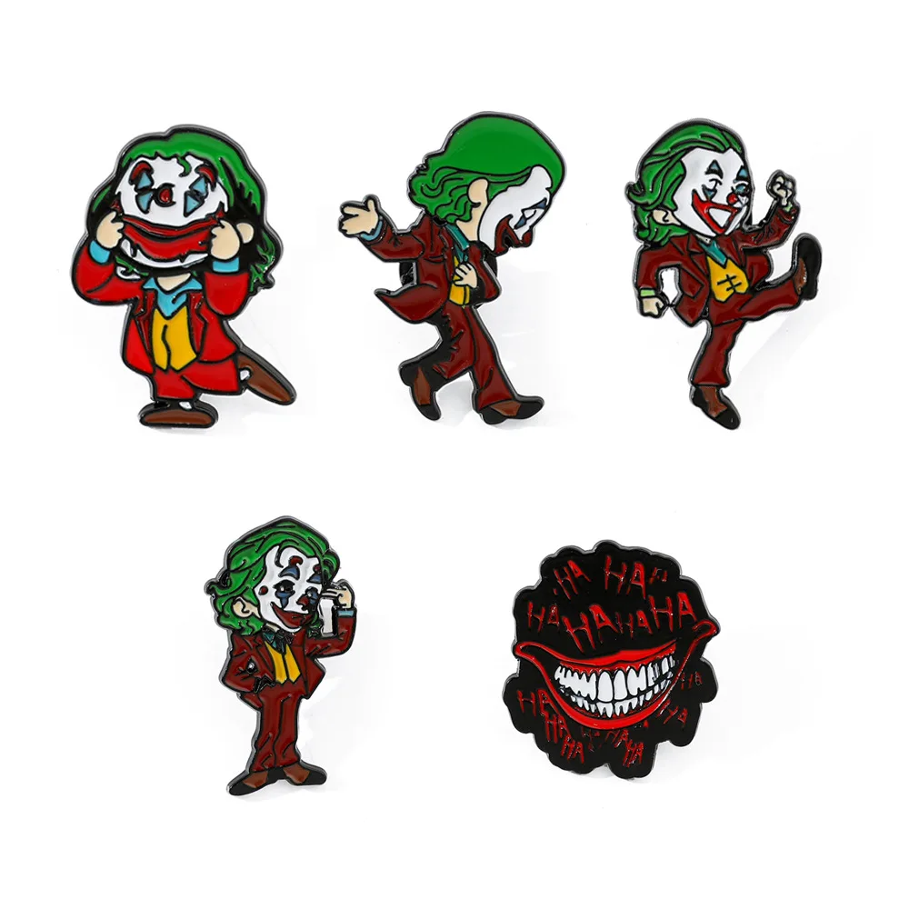 

Cartoon Personality Creative Clown Brooch European and American Film and Television Characters Metal Badges Accessories Alloy