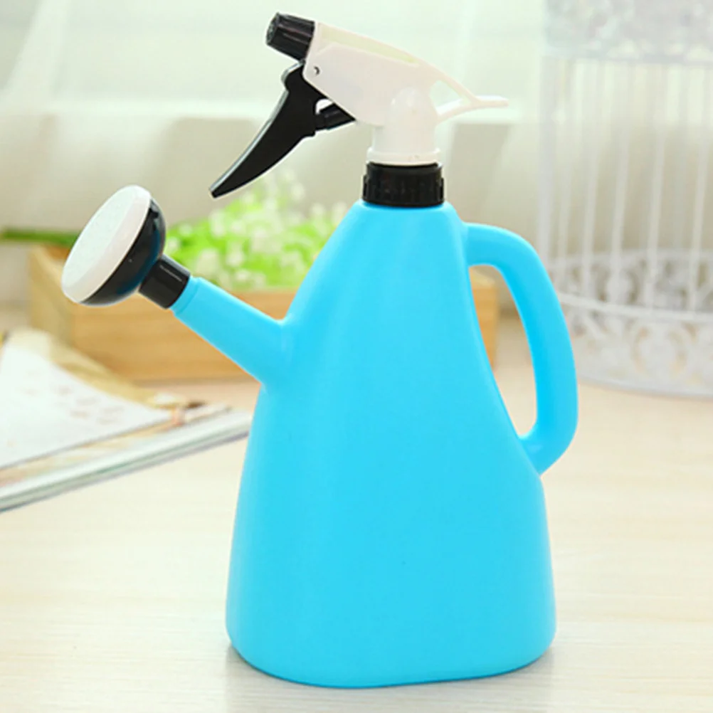 

1L Watering Can Sprayer Bottle 2 In 1 Pot Flower Mister Hand-Pressure Cans For Indoor Plants Home Use Blue