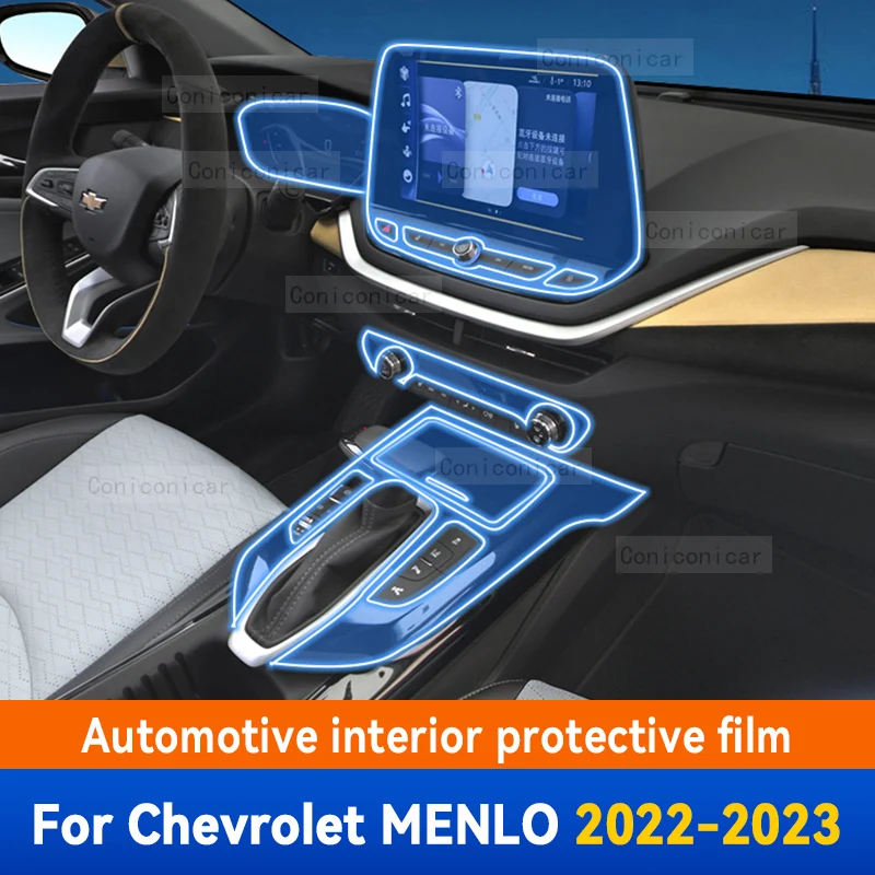 

For Chevrolet MENLO 2022 2023 Car Gearbox Panel Film Dashboard Protective Sticker Interior Anti-Scratch Film Cover Accessories