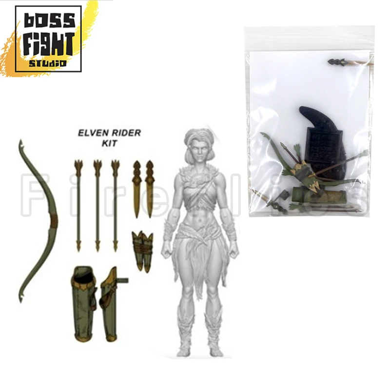 1/18 Boss Fight Studio 3.75 بوصة BFS Action Figure Vitruvian H.A.C.K.S. لعبة مجسمة مجموعة الرسوم المتحركة Elven Rider Kit