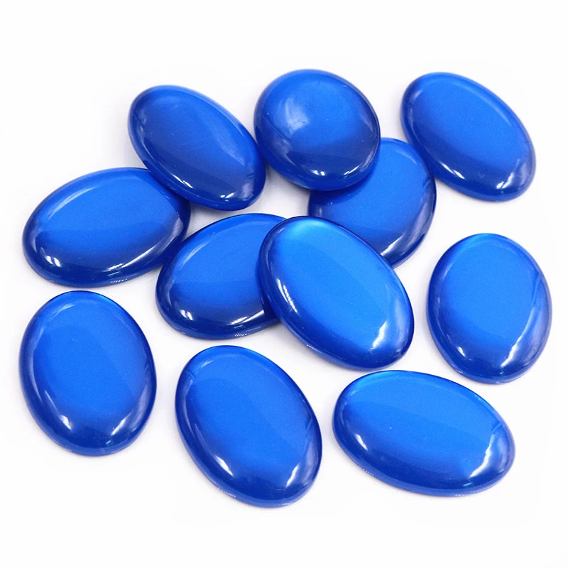 New Fashion 10pcs 18x25mm Mix Color Flat Back Resin Cabochons Cameo