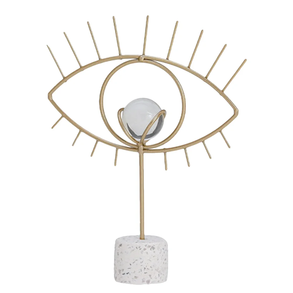 

Crystal Ball Metal Stand Home Desk Decoration Clear Ornaments for Crafts and Photographers Crystal Ball