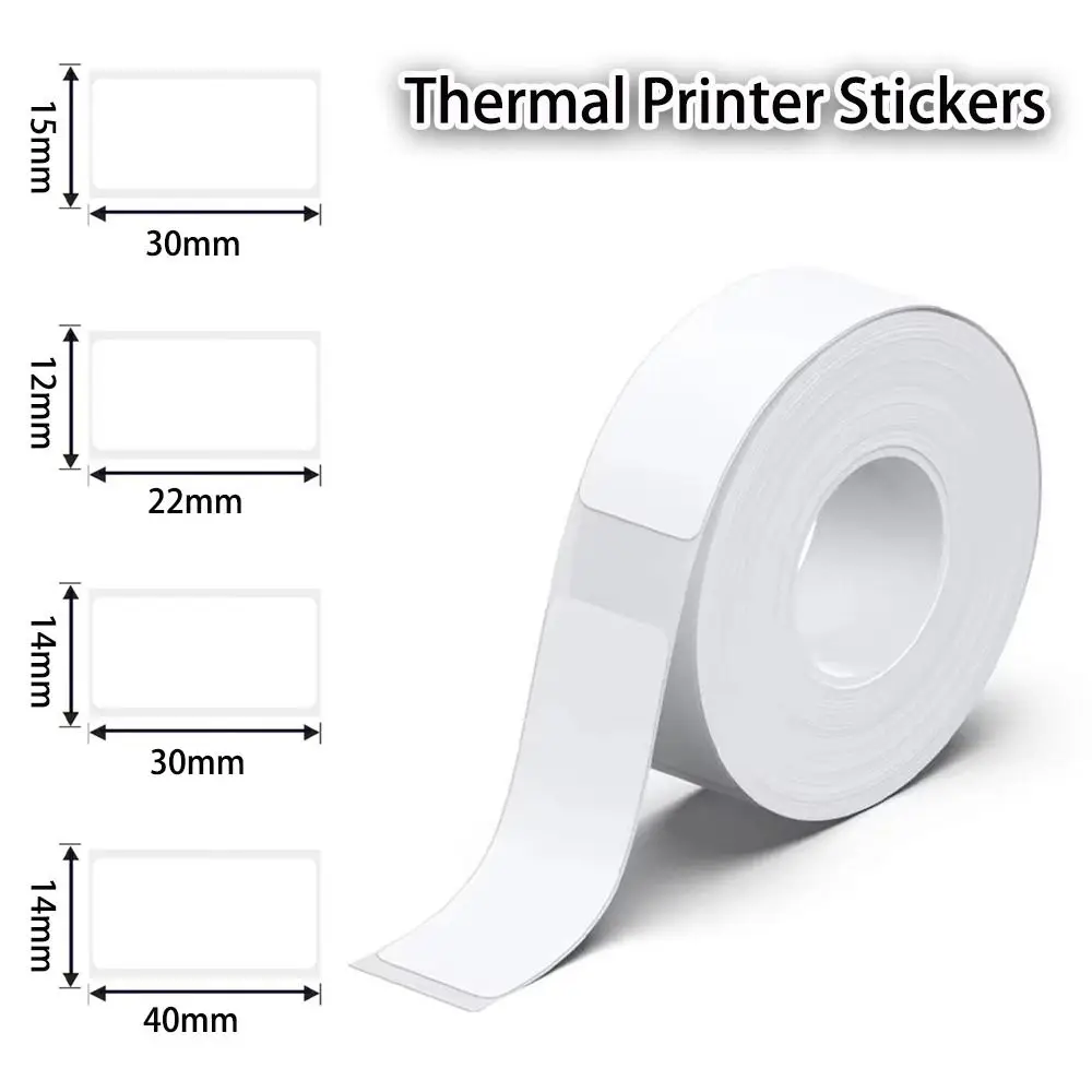 Waterproof Thermal Printer Stickers Tear-Resistant Multifunctional Thermal Printing Label Paper Replacement