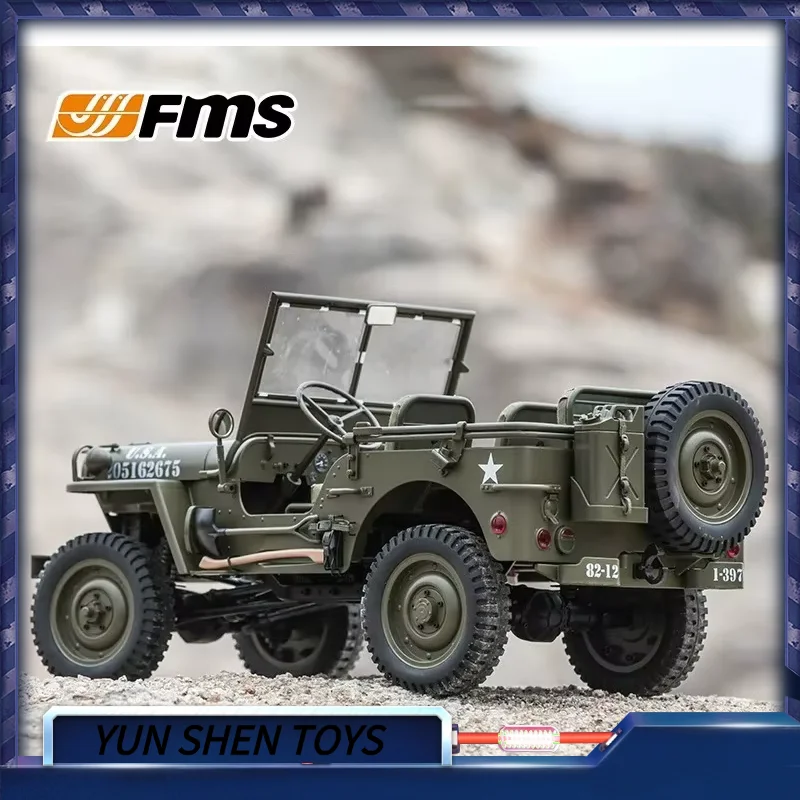 Fms 1:6 Climbers Simulation Willis Ultra Large Remote Control Car Off-Road Climbing Four-Wheel Drive Electric Model Toy Car Gift