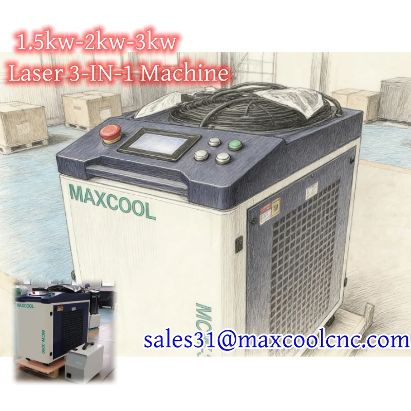 MCW-1500/2000/3000 Auto Wire Feeding Laser Welder Doubble Wobble All in One Clean Weld Cut Tools