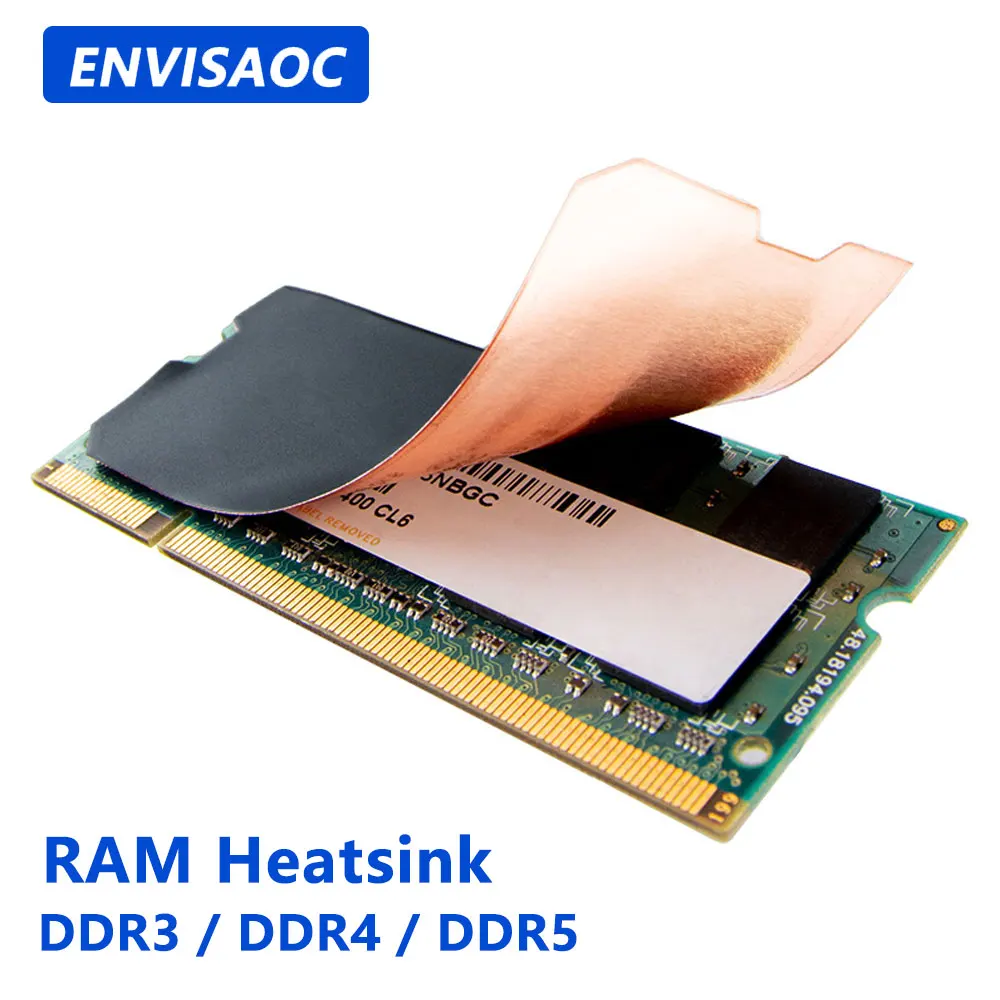 

Ultra-thin Laptop Memory Heat Sink DDR5 DDR4 DDR3 RAM HeatSink Cooler Pure Copper Cooling Patch Thin Graphene Heat Dissipation