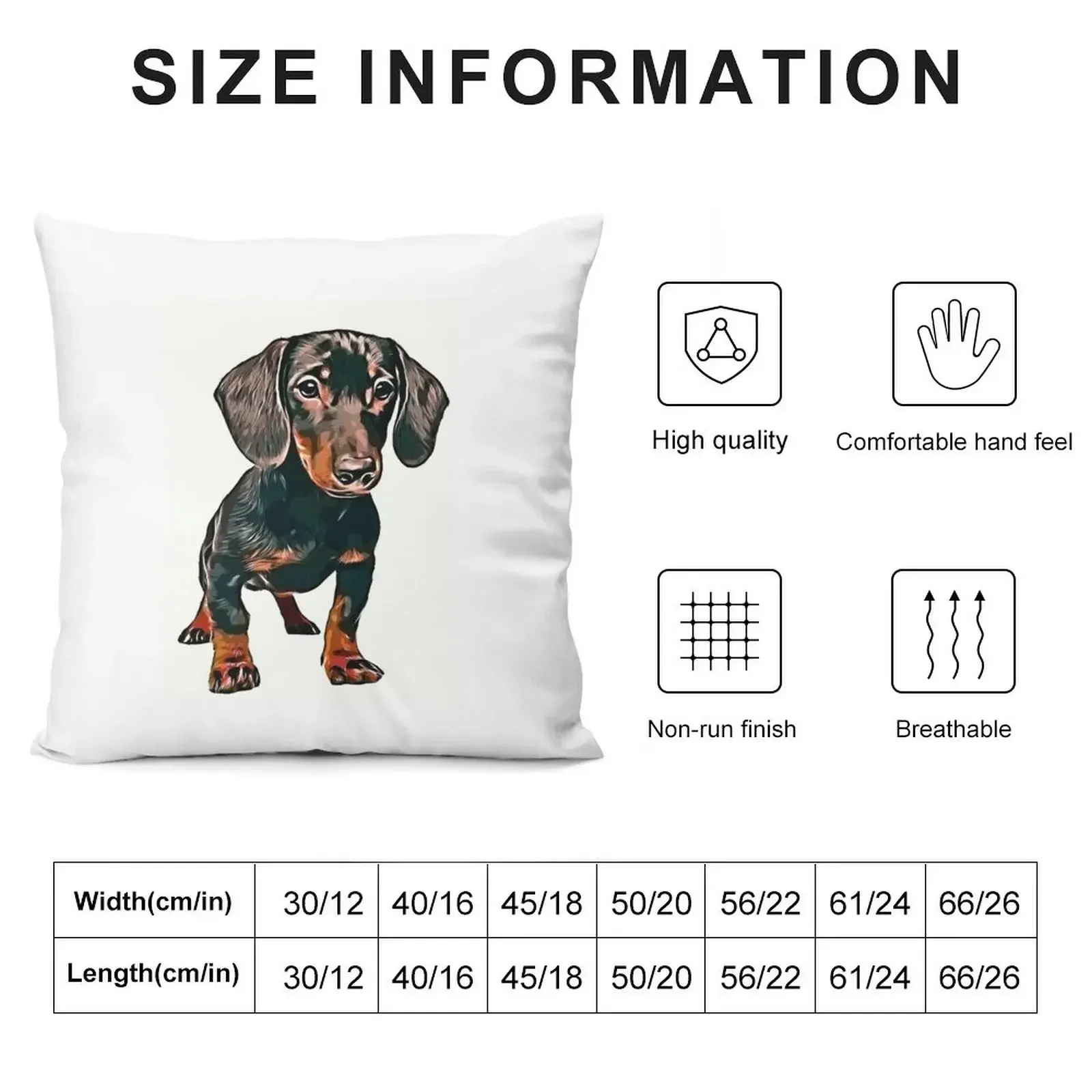 Dachshund Dog Pupy Pet Throw Pillow Sofa Cushion Pillowcases Bed Cushions Decorative Cushions pillow