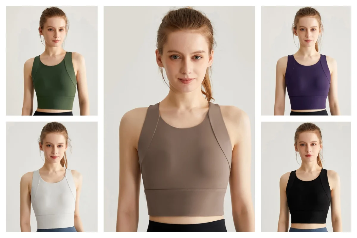 

High Impact Sports Bra for Women Mesh Yoga Workout Top with H-Back Design Anti-Shock Lift Support Running Fitness Bra Summer