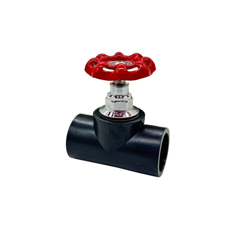 Stainless Steel PE Globe Valve Clamp Spring Valve Core Dn20 To Dn63 Water Pipe Handwheel Gate Switch Hot Melt Pipe Accessories