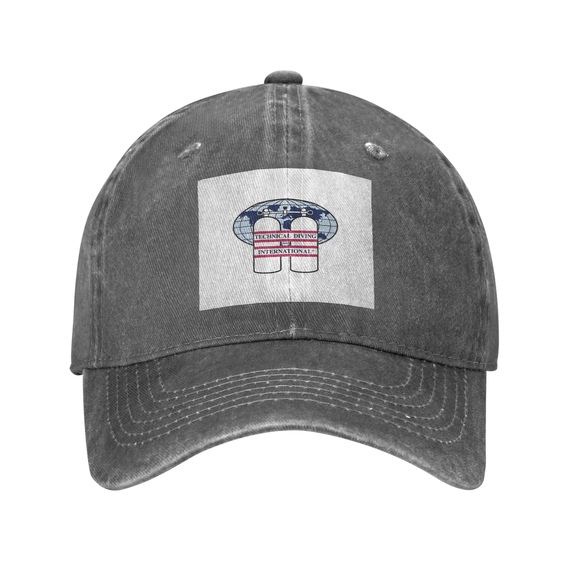 Scuba Diving Dive Diver Sea Snorkeling Sports  Denim Fabric Cap Casual Baseball Caps Adjustable Hat Summer Unisex Baseball Hats
