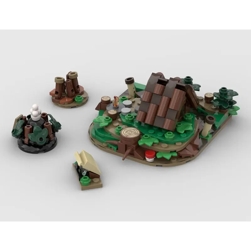 

Spot MOC-324pcs Medieval Architecture DIY Small Particle Assembly Building Blocks Puzzle Toy Model Gift Set Ornament