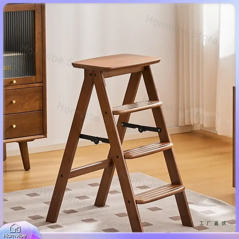 Foldable Step Stool 2 Step Ladder Portable Folding Stool Heavy Duty Kitchen Bench Household Climbing Chair Small Foot Stool