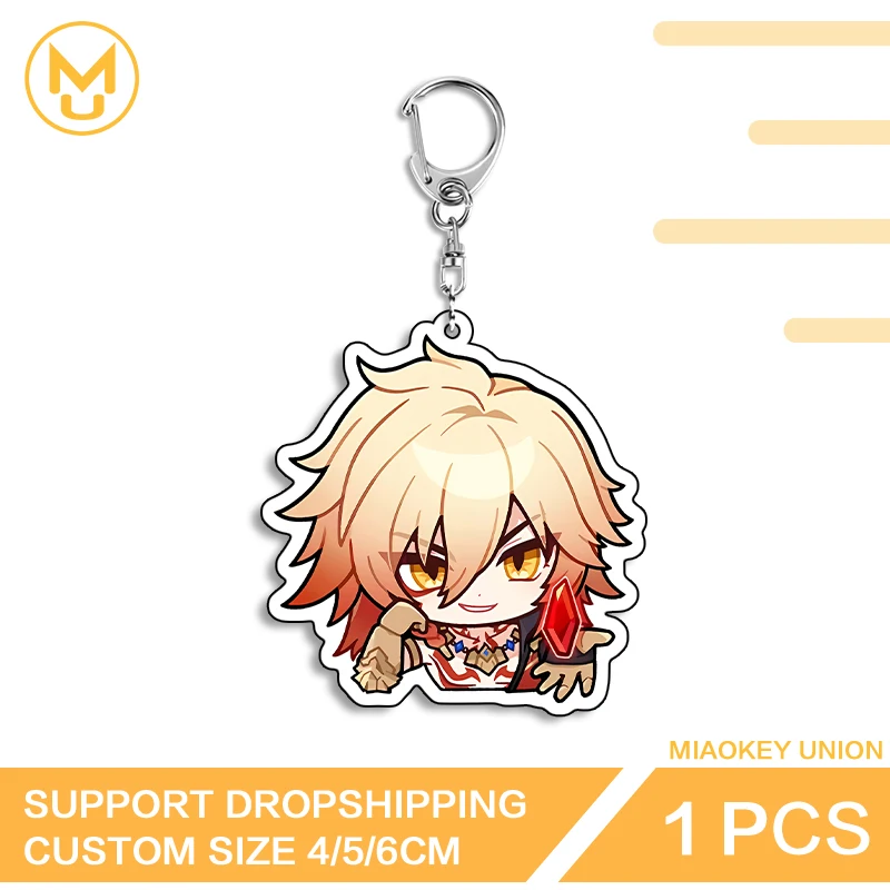 Kawaii Honkai Star Rail Mydei Enchanting Artistic Popular Video Game Peripheral Double Sided Acrylic Keychain Backpack Pendant