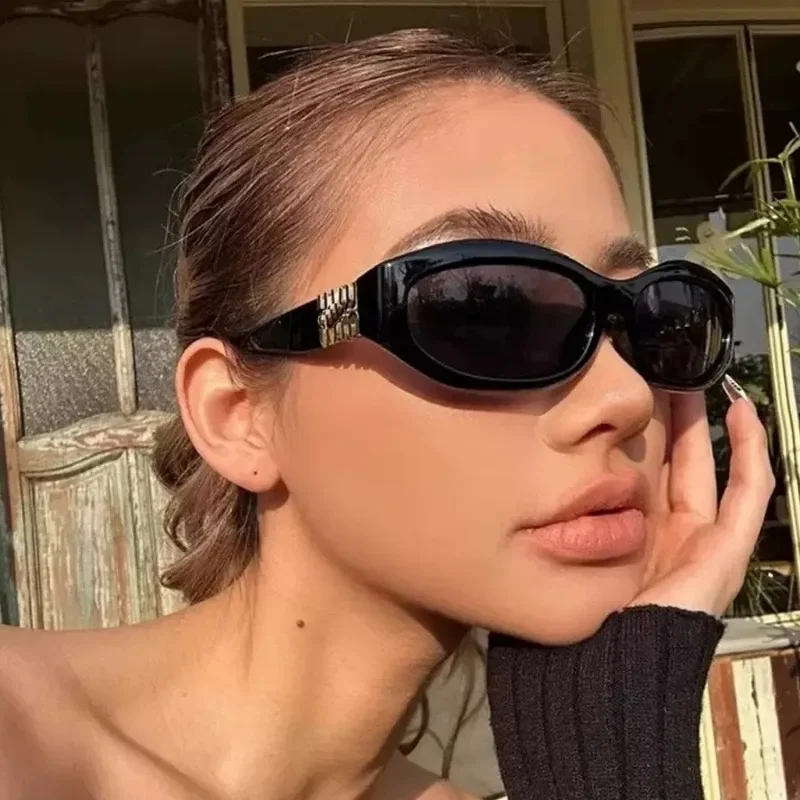 

2025 новые брендовые солнцезащитные очки, женские солнцезащитные очки с защитой от ультрафиолета, высококачественные крутые солнцезащитные очки, тонкие круглые очки для лица, модные Gafas