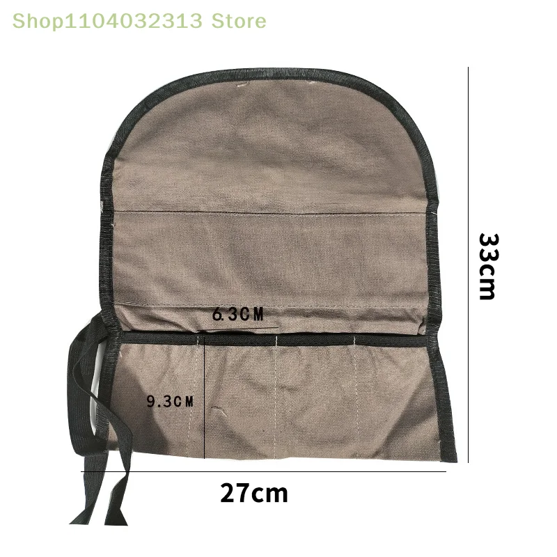 1PC Durable Canvas Woodworking Tool Storage Bag Multi-Functional with Carving Chisels for Woodworkers And DIY Enthusiasts