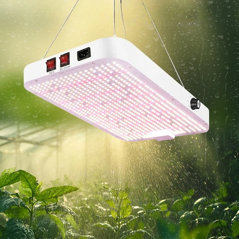 شاشة ليد بطيف كامل تنمو ضوء SMD2835 AC100-277V مفتاح مزدوج لنباتات الدفيئة المائية زهور الخضار