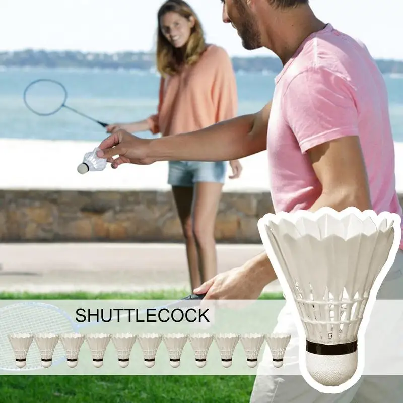 

Shuttlecocks Feather 12-Pack Badminton Shuttle High-Speed Training Balls Portable Outdoor Sports Equipment With Great Stability