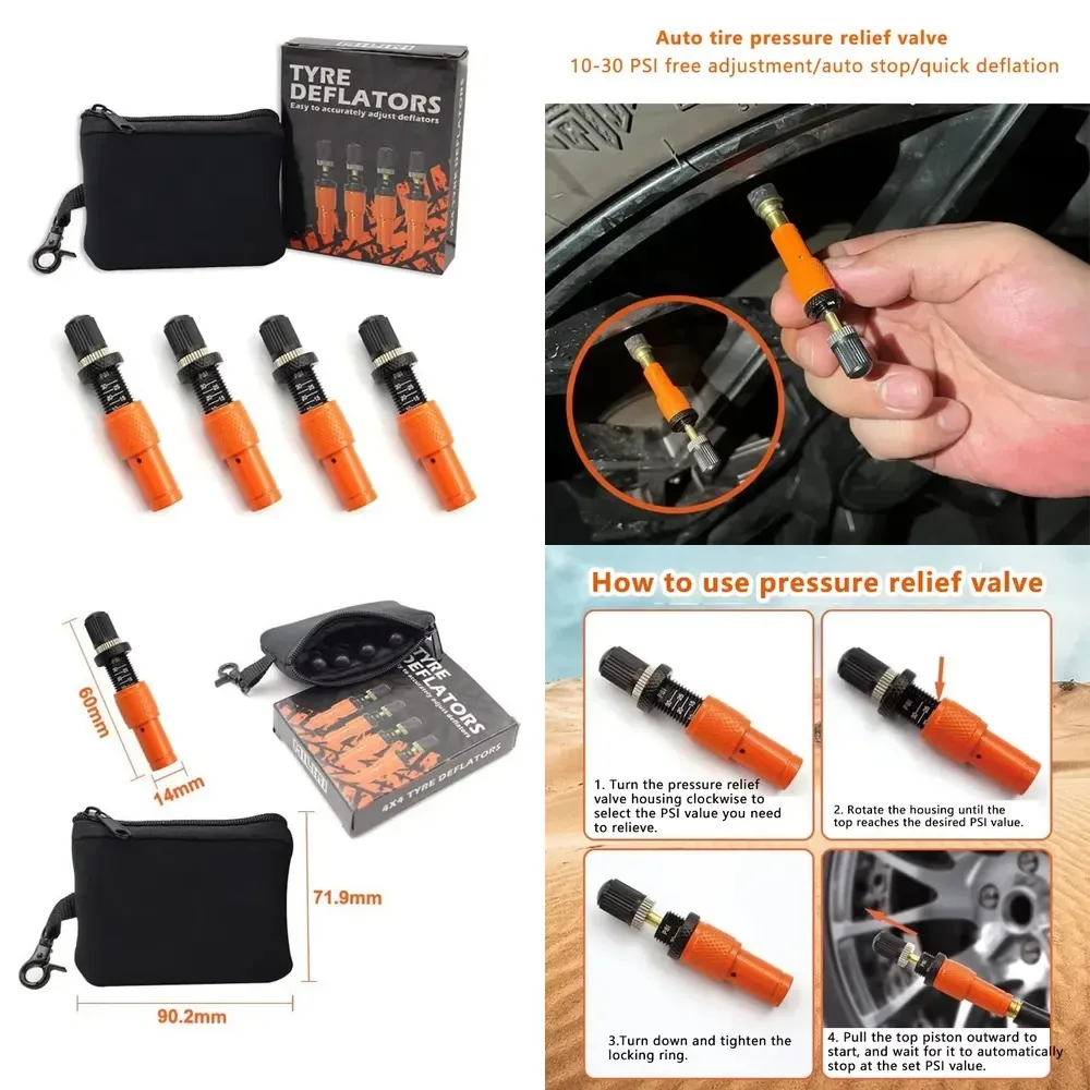 General Motors Tire Automatic Deflation Valve Desert Off-Road Rapid Deflation Artifact Portable Mini Pressure Relief Valve