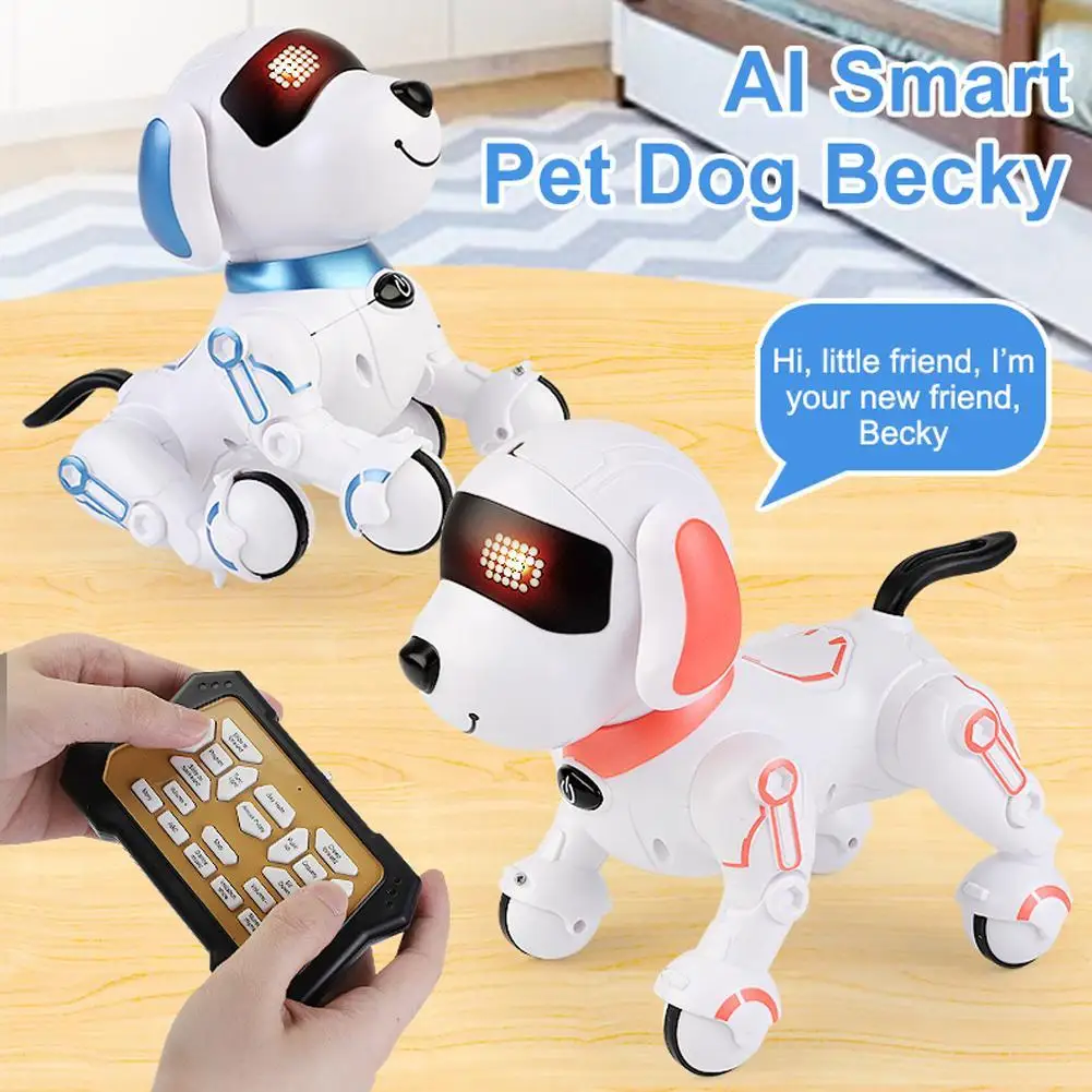 

Smart Robot Dog For Kids Remote Control Interactive Puppy With Sing & Dance Programmable Stunt Toy Music Play Perfect Gift