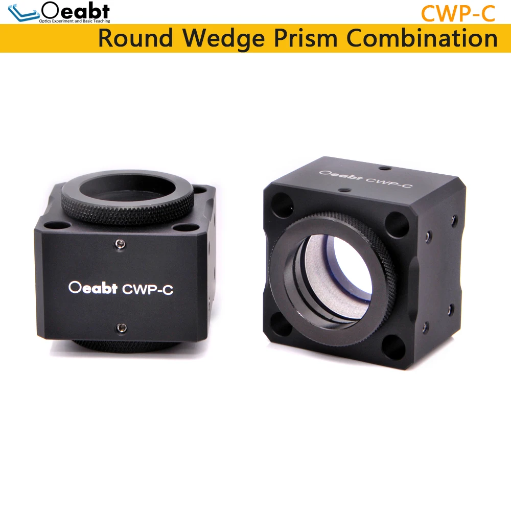 CWP-C Round Wedge Prism Mounting Combination Wedge Angle Lens Holder Wedge Angle Prism Mount Beam Control Optics Oeabt、