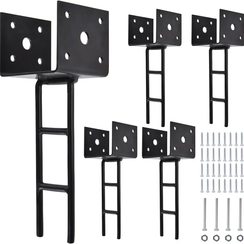 

American wooden fence embedded parts scaffolding embedded parts fence column fuel tank bracket ground anchor nail