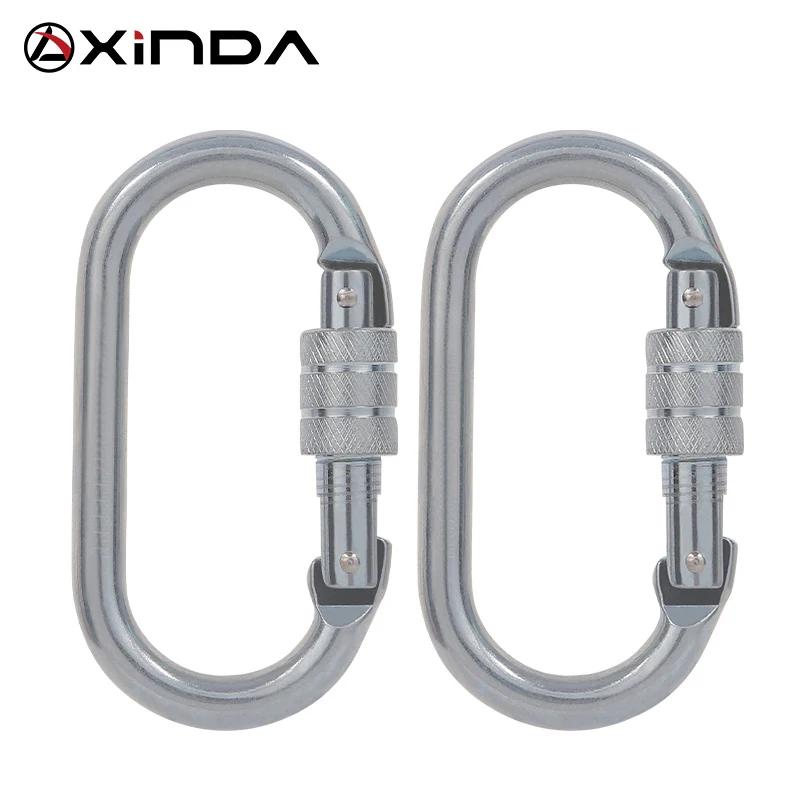 XINDA Professional Outdoor Rock Climbing  Tension Safety Supervivencia Lock Equipment Carabiner Camping Hiking Survival Kit