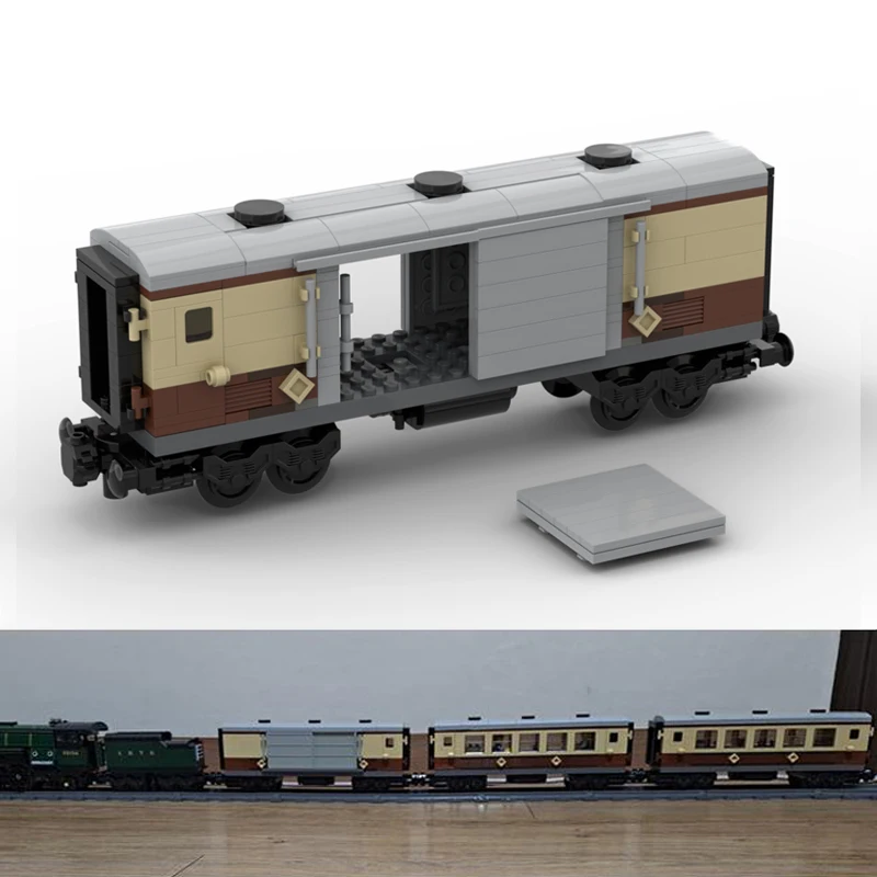 NEW Train Cabin for 10194 The Emerald Night Train Bricks Model MOC City Car Carriage Building Blocks Creative Idea Expert Toys