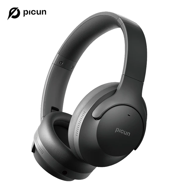 Picun ANC 05MAX Noise Cancelling Headphones ANC Bluetooth 5.4 Low Latency Wireless Headset ENC HD Mic