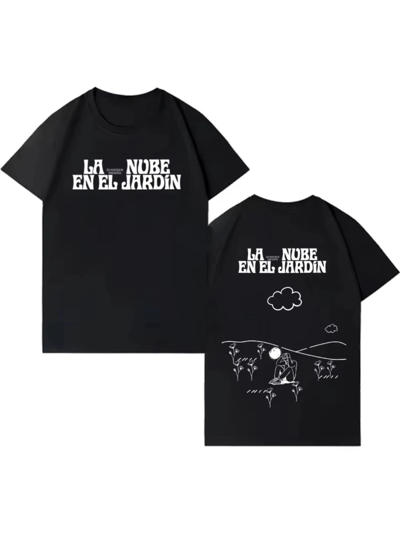 Ed Maverick Hit Album Tour T-Shirt Men's Gothic-Style Short-Sleeve Tee Stylish Casual Comfortable Streetwear  oversized t shirt