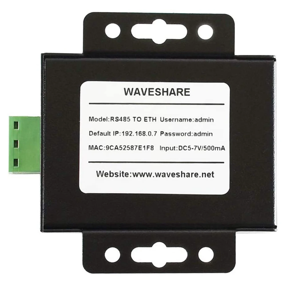 محول RS485 إلى إيثرنت مع قوة منخفضة عالية السرعة وثبات عالي RS485 إلى RJ45 سهل التواصل بين المكونات الأمريكية