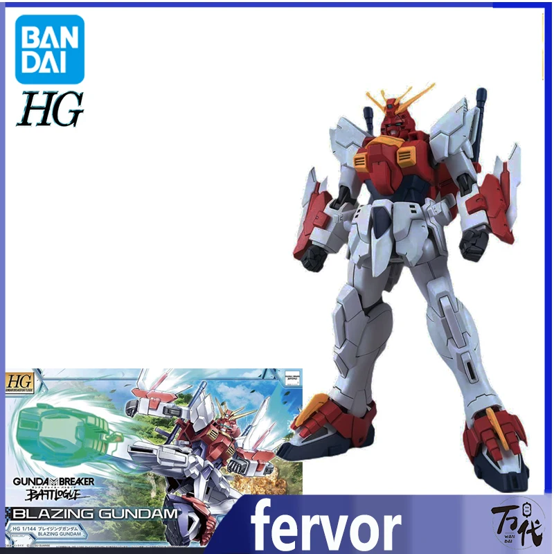 Genuine Bandai Anime BLAZING GUNDAM HG 1/144 Assembly Model Toys Action Figure Gifts Collectible Ornaments Boys Kids