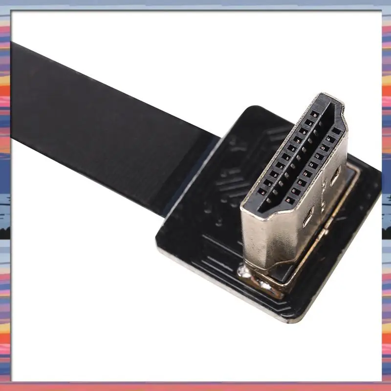 AC18 (Garantizzato) 2X Fpv Maschio A Up Angolato 90D Maschio Hdtv Fpc Cavo Piatto Per Fpv Hdtv Multicopter Fotografia Aerea 20Cm