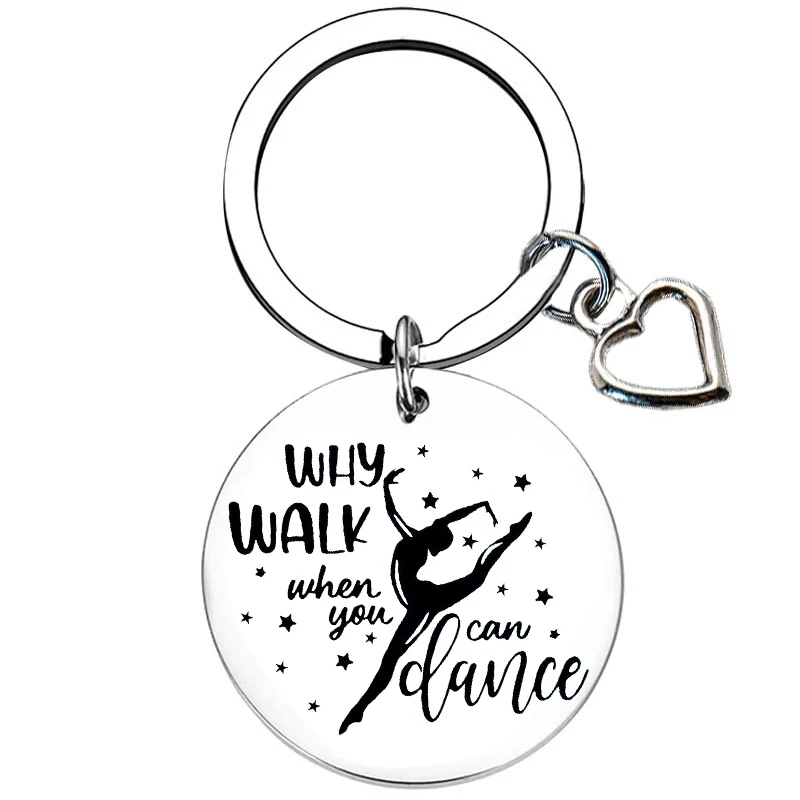 Dance Instructor Keychain Dance Lover Gifts Key Chain Pendant Dance Team Present